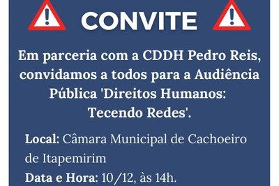convite CDDH
