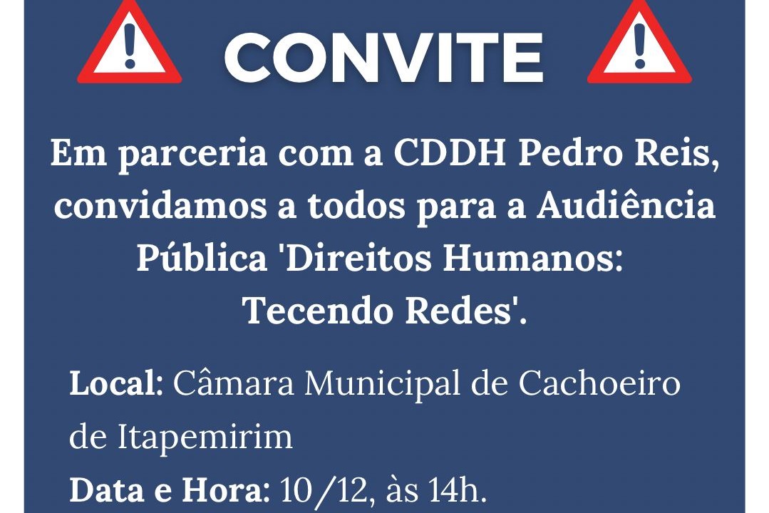 convite CDDH